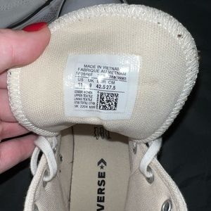 White high top platform converse. Womens 11. Worn a handful of times